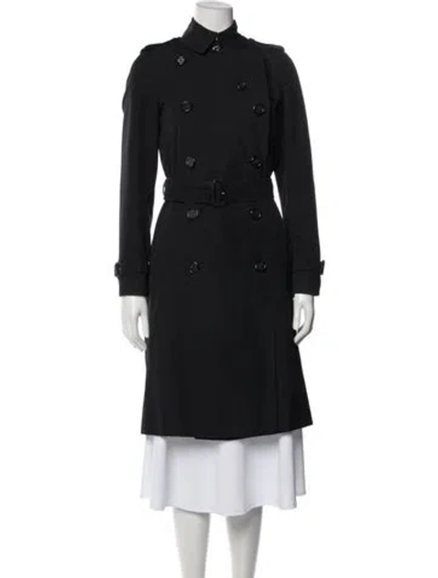 Pre-owned Burberry Trench Coat In Black