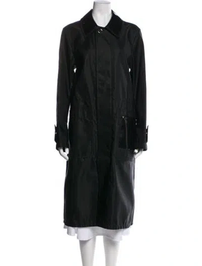 Pre-owned Burberry Trench Coat In Black