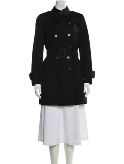 Pre-owned Burberry Trench Coat In Black