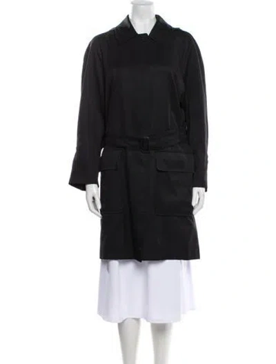 Pre-owned Burberry Trench Coat In Black