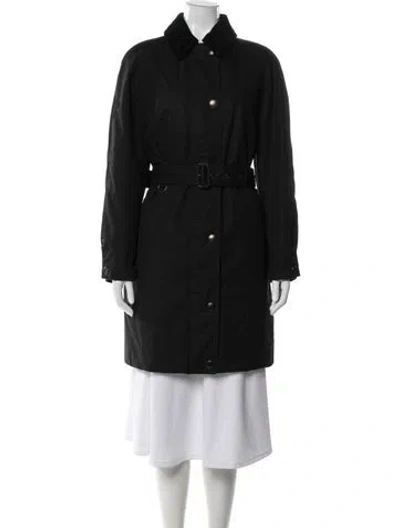 Pre-owned Burberry Trench Coat In Black