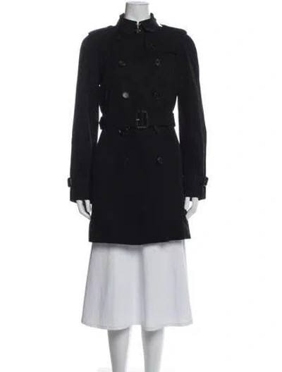 Pre-owned Burberry Trench Coat In Black