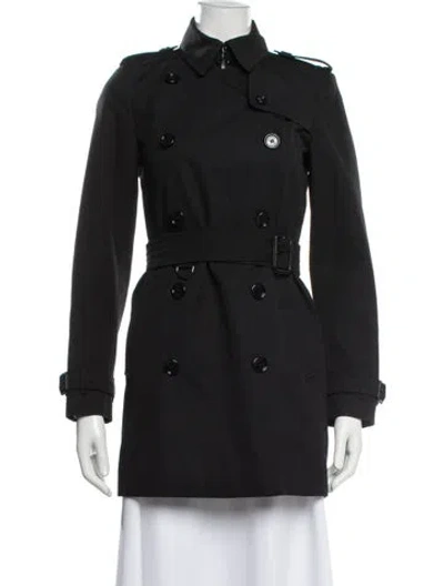 Pre-owned Burberry Trench Coat In Black