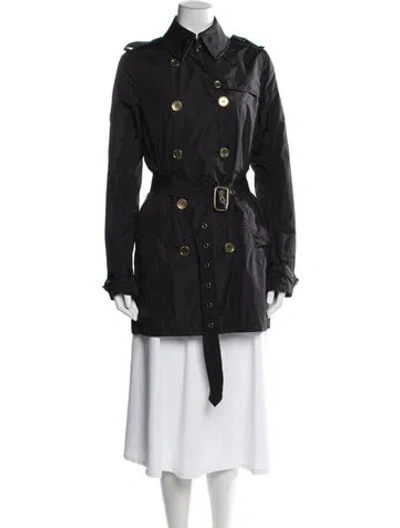 Pre-owned Burberry Trench Coat In Black