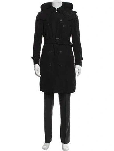 Pre-owned Burberry Trench Coat In Black