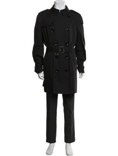 Pre-owned Burberry Trench Coat In Black