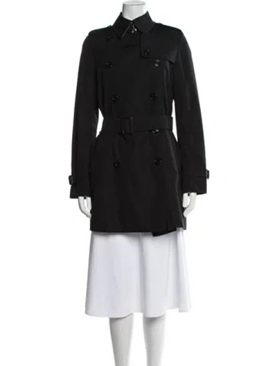 Pre-owned Burberry Trench Coat In Black
