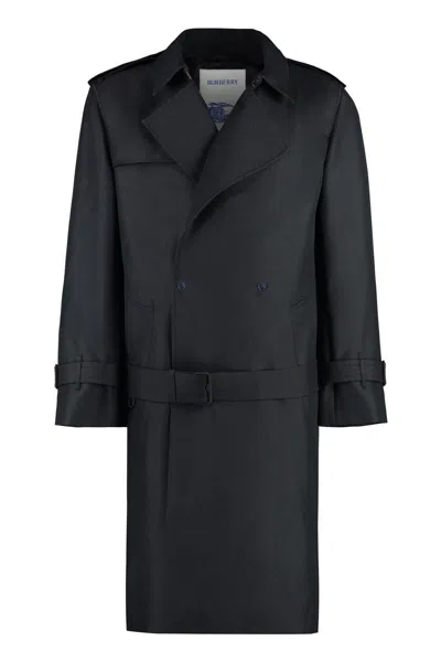 Burberry Men's Trench Coat In Black