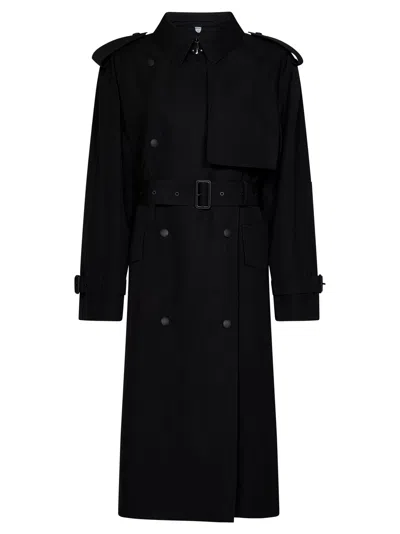Burberry Trench Coat In Black