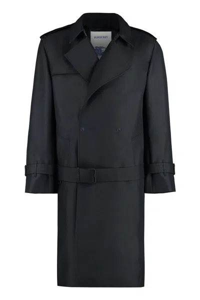 Burberry Men's Trench Coat In Black