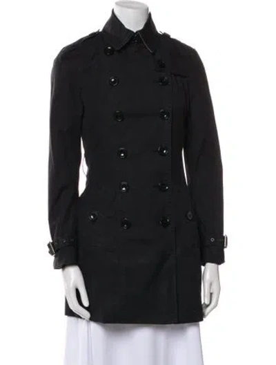 Pre-owned Burberry Trench Coat In Blue
