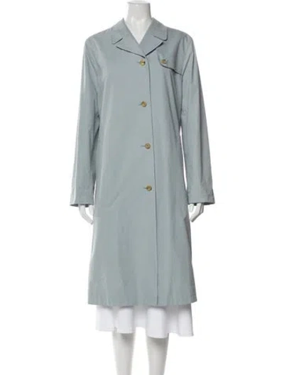Pre-owned Burberry Trench Coat In Blue