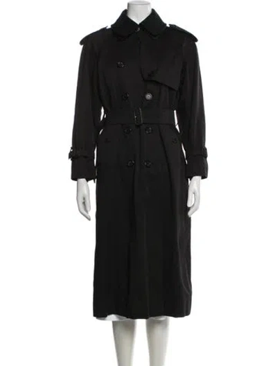 Pre-owned Burberry Trench Coat In Blue