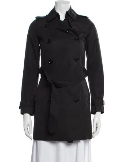 Pre-owned Burberry Trench Coat In Blue