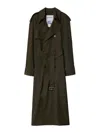 Burberry Check-plaid Reversible Trench Coat In Brown