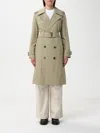 Burberry Timeless Beige Trench Coat With Double-breasted Design In Beige