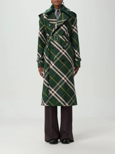 Burberry Coat  Woman Colour Green