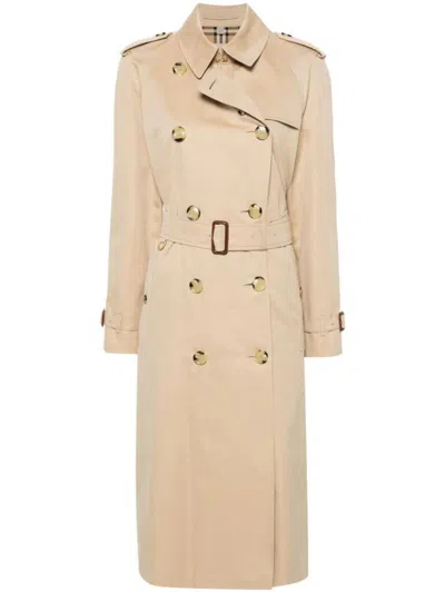Burberry Trench Coat Clothing In Neutral