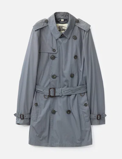 Burberry Trench Coat In Gray