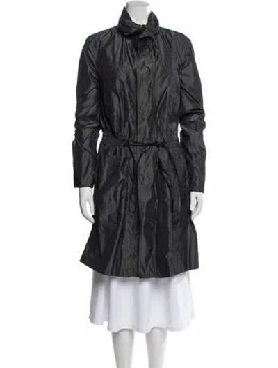 Pre-owned Burberry Trench Coat In Gray