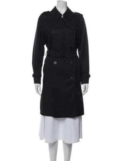 Pre-owned Burberry Trench Coat In Gray