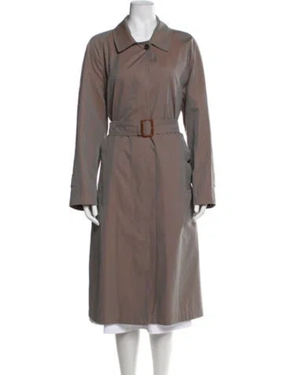 Pre-owned Burberry Trench Coat In Gray