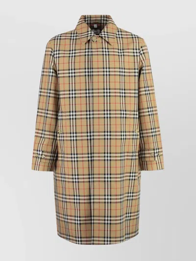 BURBERRY TRENCH COAT IN COTTON CHECK MOTIF