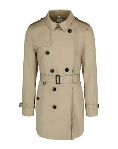 Burberry Trench Coat Man Overcoat & Trench Coat Beige Size 52 Cotton