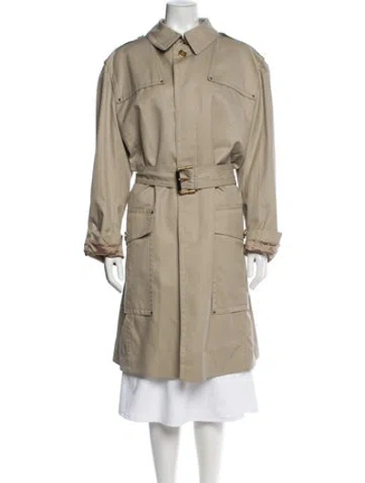 Pre-owned Burberry Trench Coat In Neutral