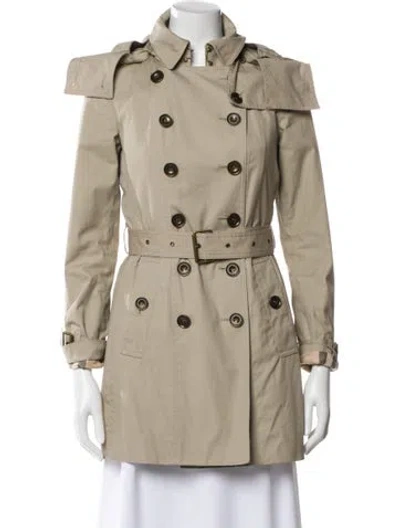 Pre-owned Burberry Trench Coat In Neutral