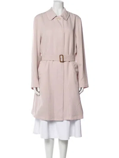 Pre-owned Burberry Trench Coat In Pink