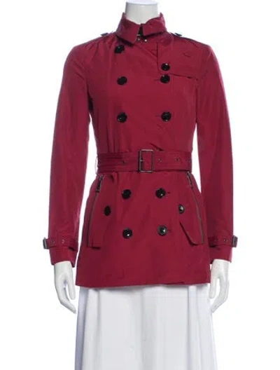 Pre-owned Burberry Trench Coat W/ Tags In Red
