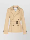 Burberry Short Trench Coat With Belt