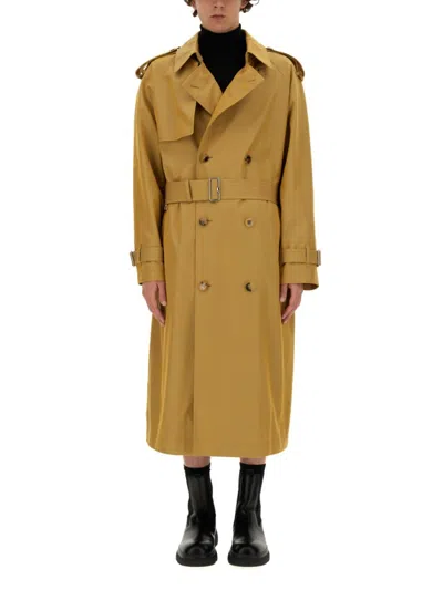 Burberry Trench Coat With Double-breasted Design In Brown