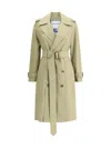 Burberry Trench Coats In Green