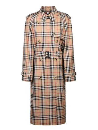 Burberry Trench Coats In Multi