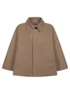 Burberry Bespoke Brown Trench Coat With Structured Collar In Brown
