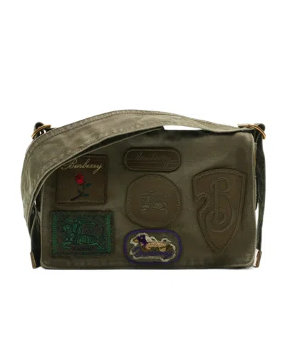 Burberry Trench Crossbody Bag In Green