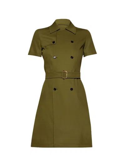 Burberry Trench Dress Kelp In Green