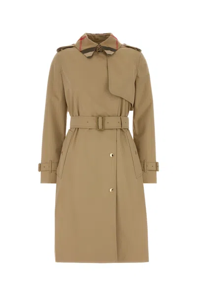 Burberry Beige Cotton Trench Coat