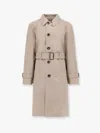 Burberry Organic Cotton Trench With Check Lining