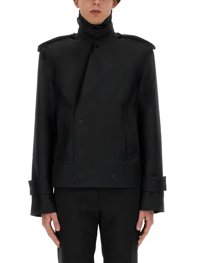 Burberry Trench Jacket In Black
