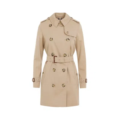 Burberry Kensington Heritage Trench Coat In Yellow