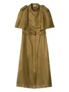Burberry Midikleid Im Trenchcoat-stil In Green