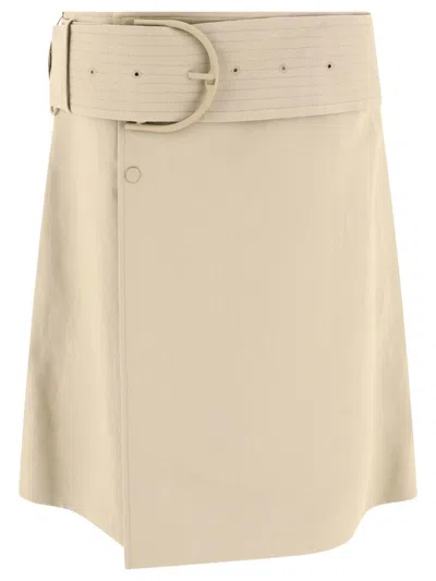 Burberry "trench" Skirt In Beige