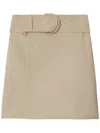 Burberry Paper Fibre And Viscosa Skirt In Neutral