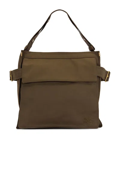 Burberry Whitney Bucket Bag In Military