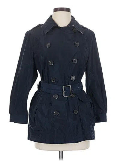 Pre-owned Burberry Trenchcoat In Blue