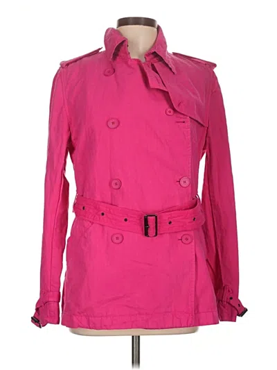 Pre-owned Burberry Trenchcoat In Pink