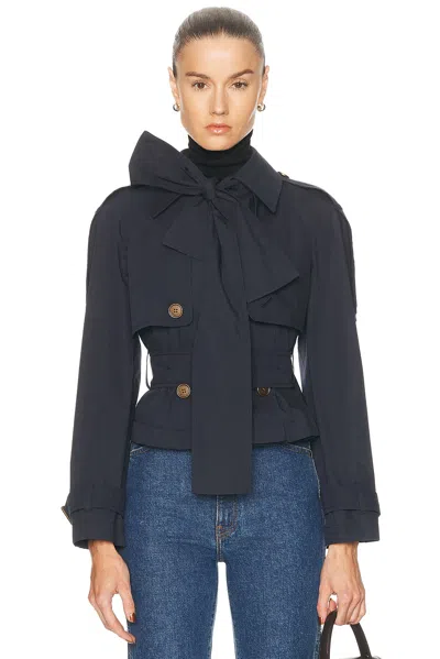 Burberry Trerose Jacket In Blue